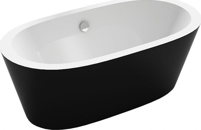 Wanna AWT Wanna wolnostojąca owalna BA105 - Czarna