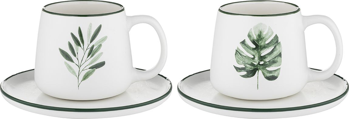 Florina Filiżanka porcelanowa ze spodkiem Florina Jungle 240 ml