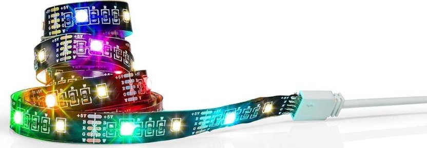 Nedis Nedis BTLS20RGBW LED strip Niebieski, Zielony, Czerwony, Ciepłe białe 2700 K 4 W F
