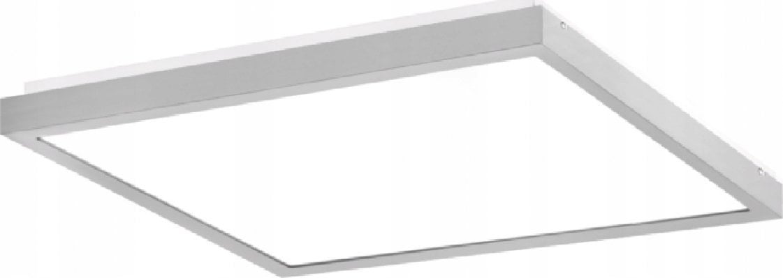 PXF Lighting Oprawa nasufitowa LED 23W FINESTRA Q 2850lm 4000K szary OPAL IP20 407x407 PX0906424