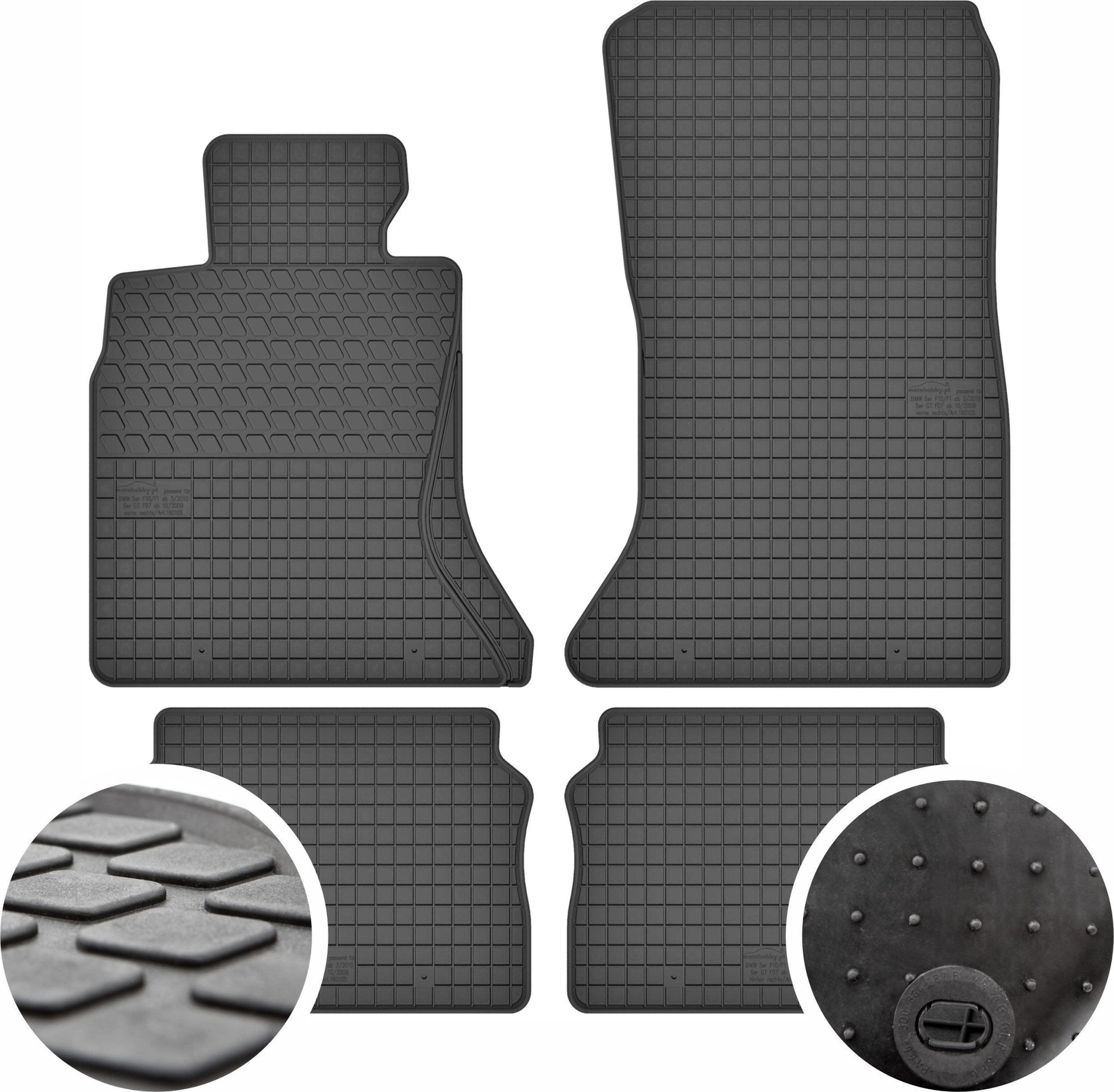 GeyerHosaja Dywaniki gumowe do BMW 5 F10/F11 / F10 LCI / F11 LCI