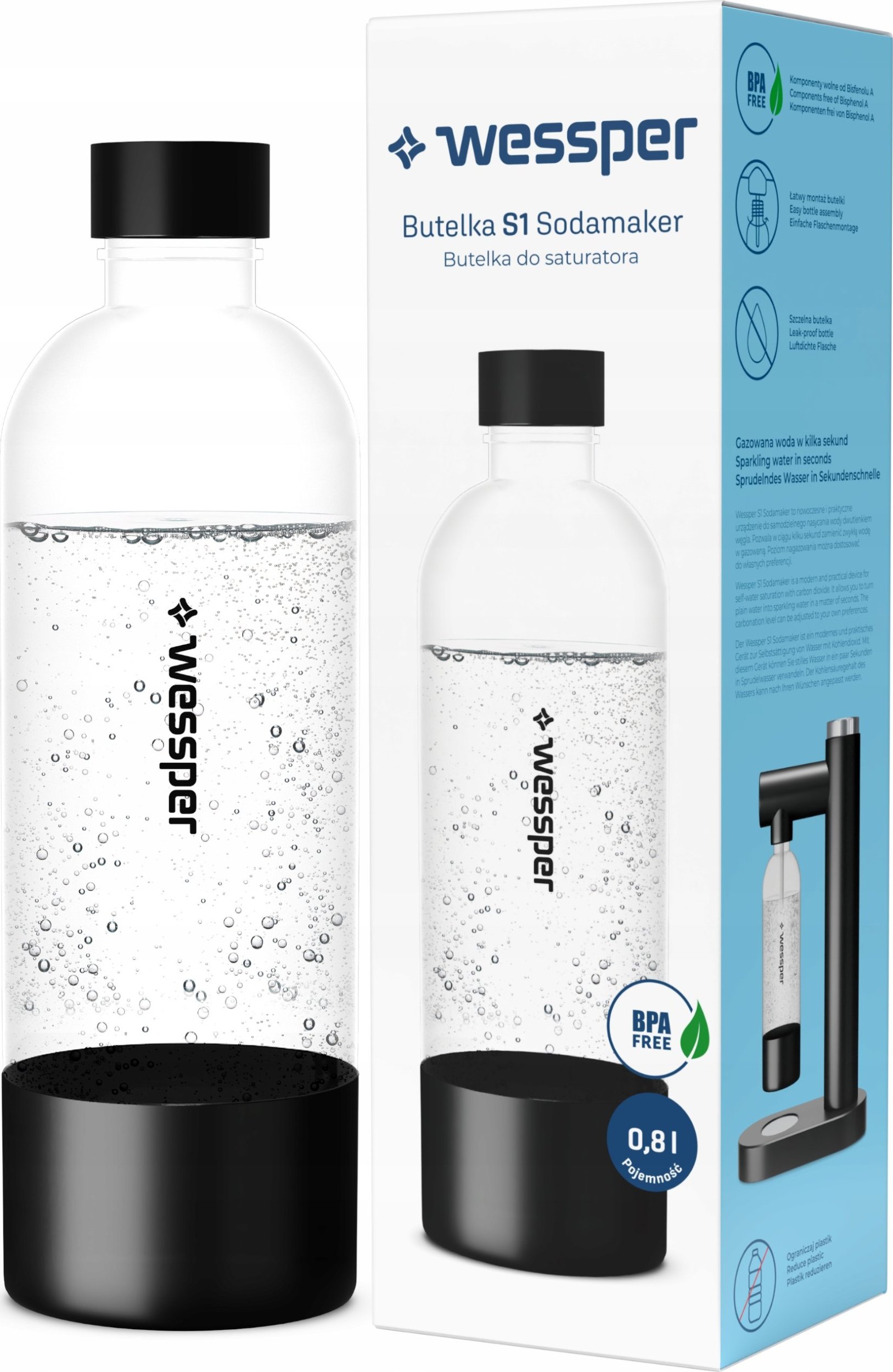 Wessper Butelka do Saturatora WES082