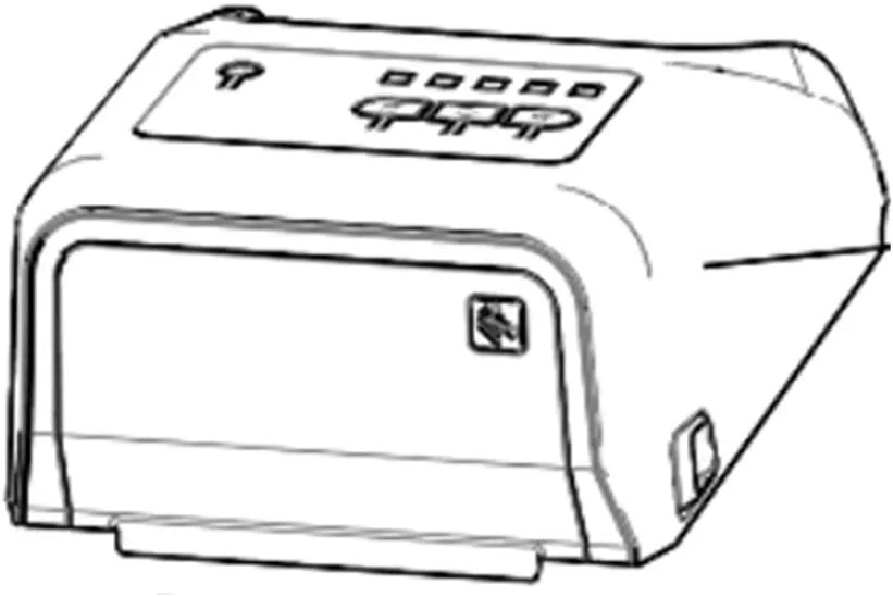 Zebra Zebra Kit, Cover Assembly for Standard Models with the Print Touch icon (includes Media Window), ZD420T