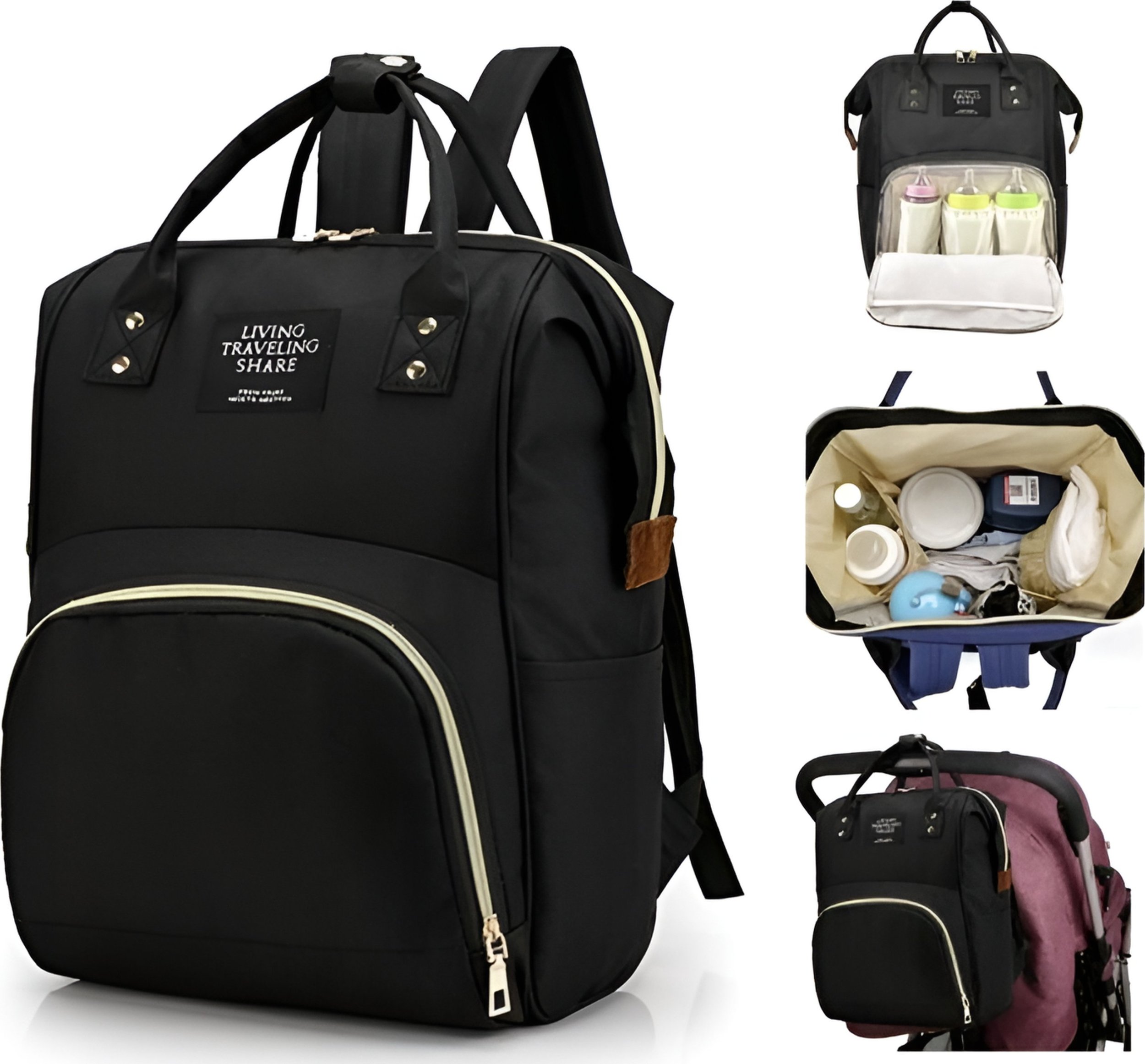 TORBA DO WÓZKA PLECAK ORGANIZER DLA MAMY TATY 3w1