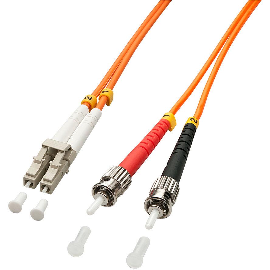 Lindy Patchcord światłowodowy LC/ST OM2, 2m, 50/125Ám, Multimode (46491)