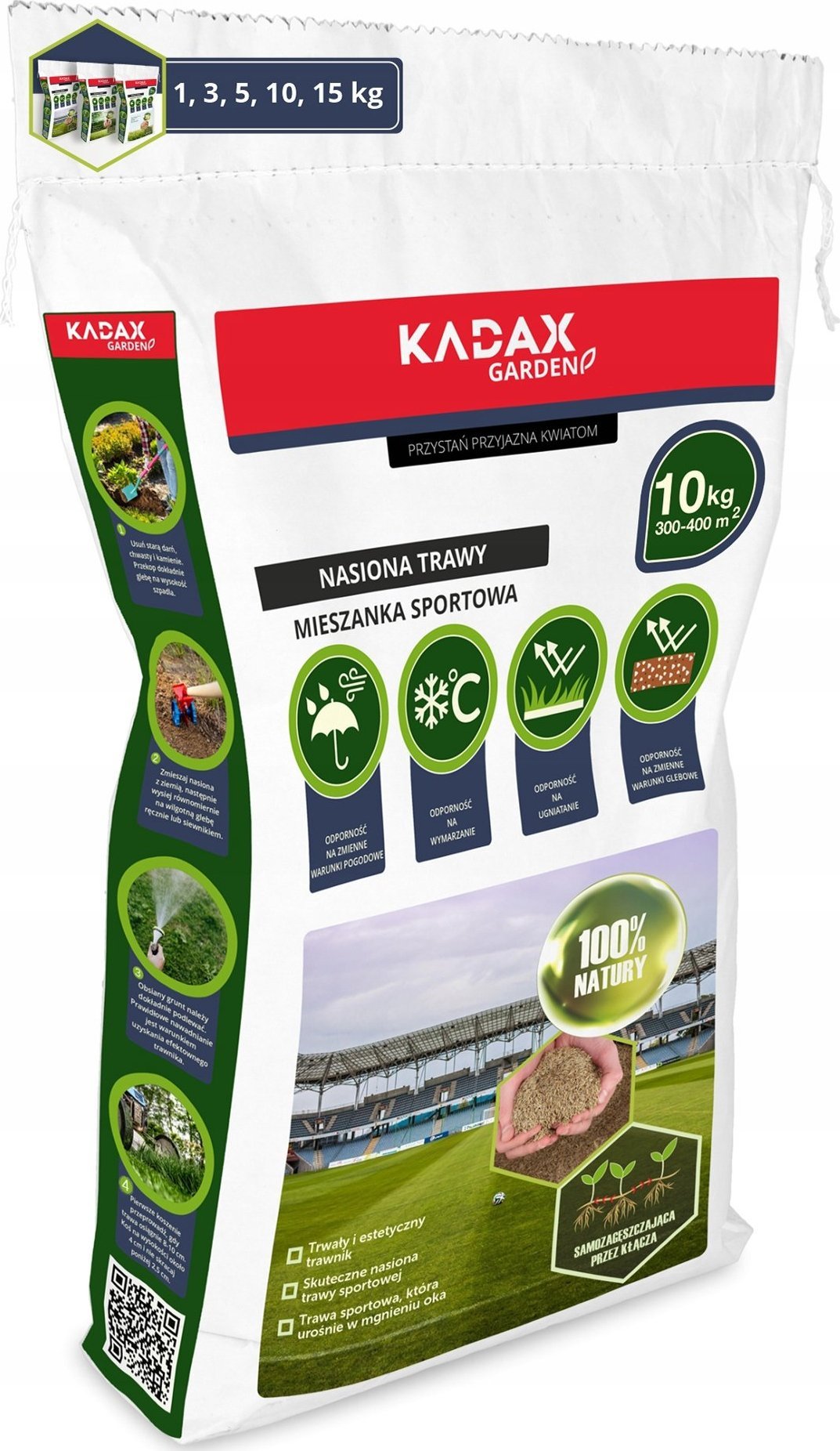 Kadax Trawa Sportowa Nasiona Samozagęszczająca 10 kg