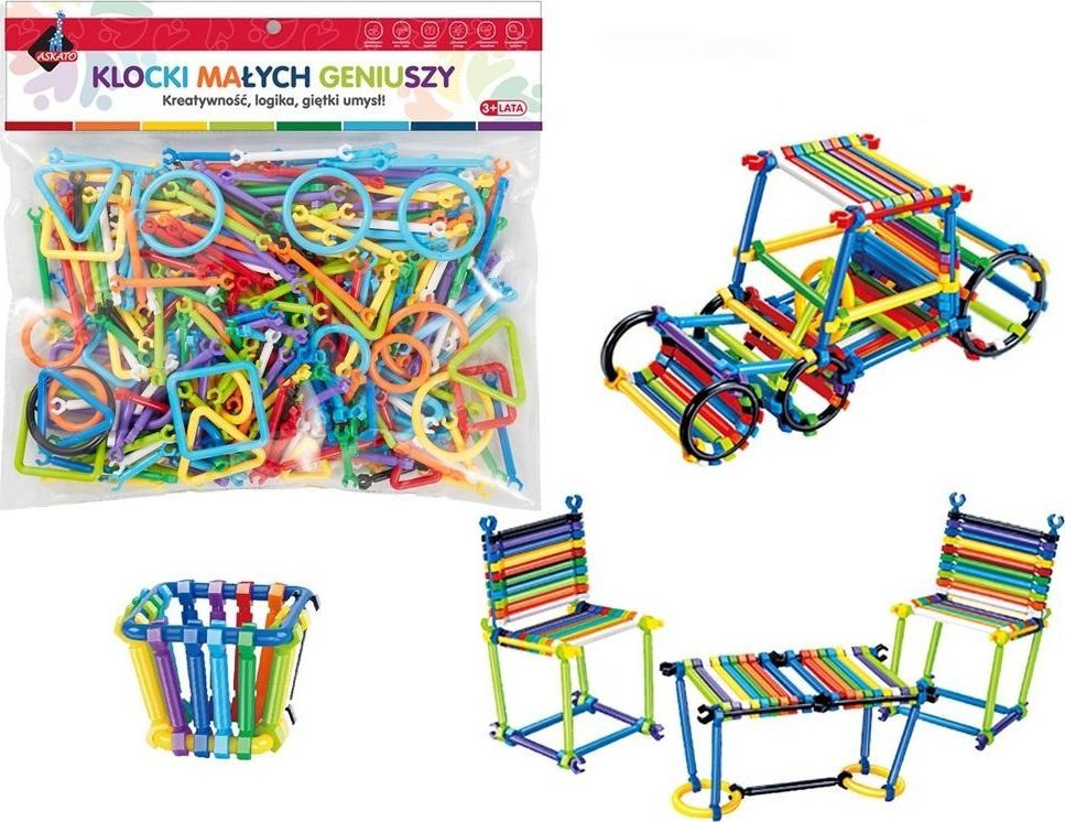 Klocki małych geniuszy patyki - 436 elementów