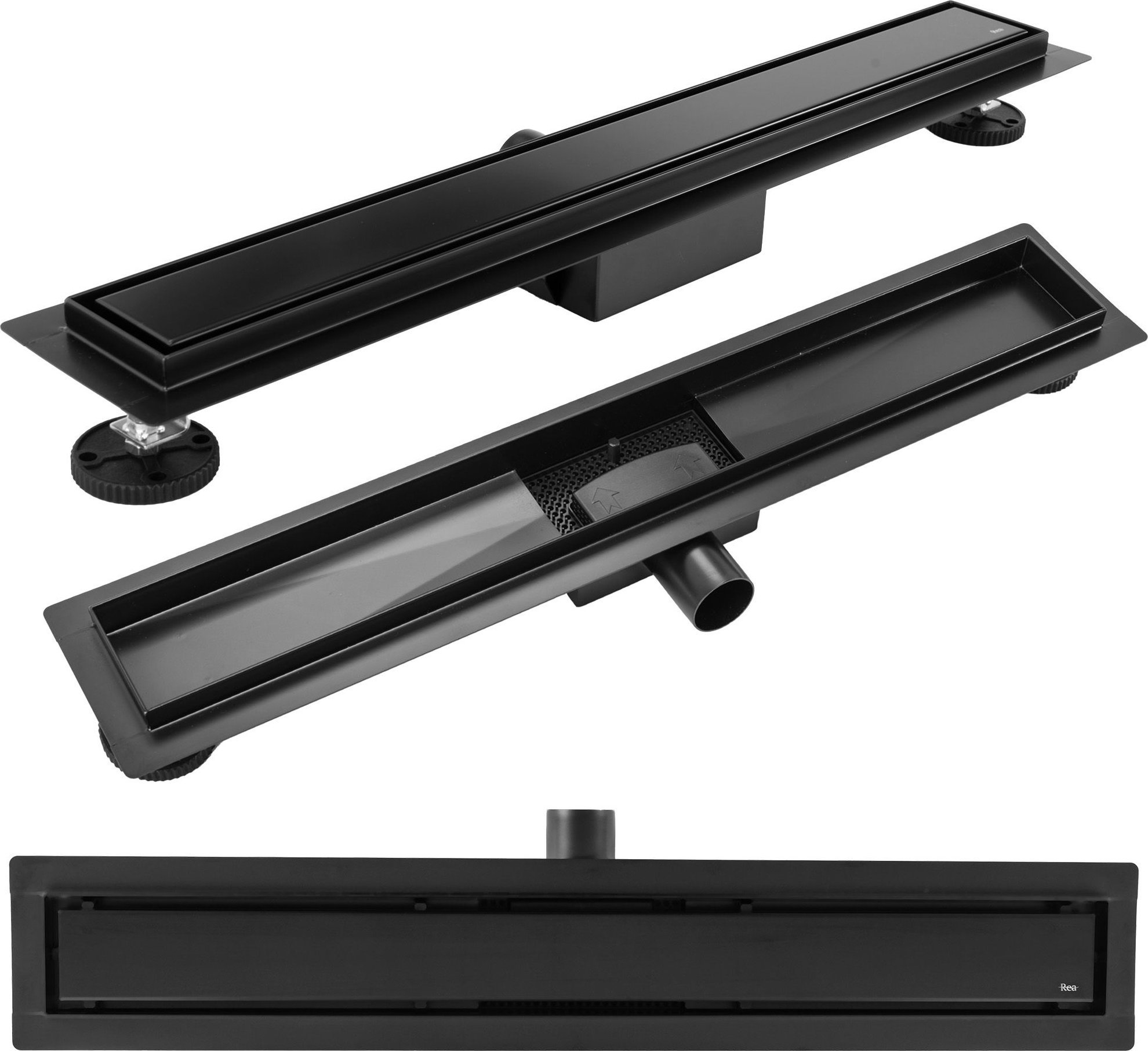 Rea Odpływ Liniowy REA Neox Czarny 80