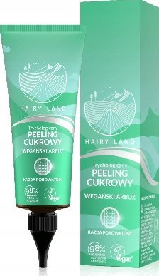 Hairy Land Wegański Arbuz Trycholologiczny peeling cukrowy do skóry głowy 125ml