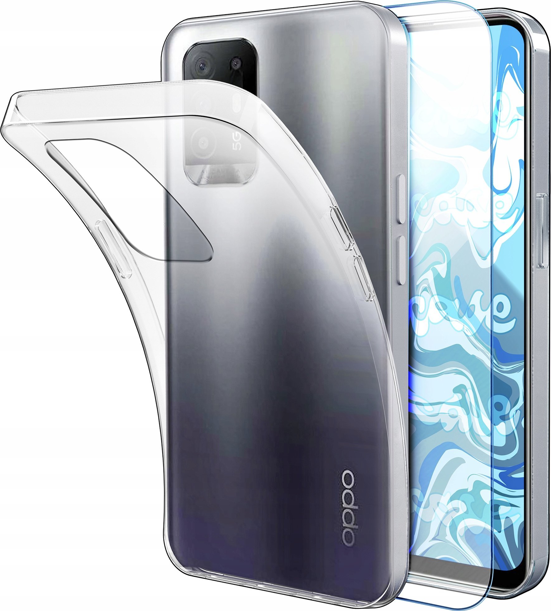 Etui Do Samsung Galaxy M33 5G (Przezroczyste, Silikonowe, Ochronne) Szkło