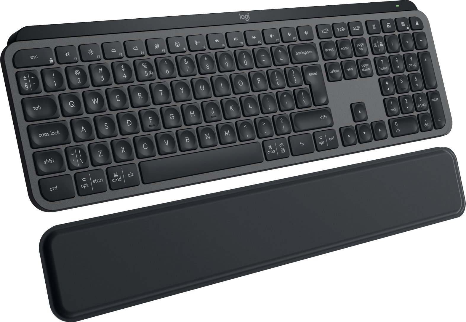 Klawiatura Logitech MX Keys S Plus Bezprzewodowa Graphite US (920-011589)