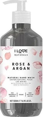 I love I Love, Naturals Collection, Rose & Argan, Liquid Soap, For Hands, 500 ml Unisex