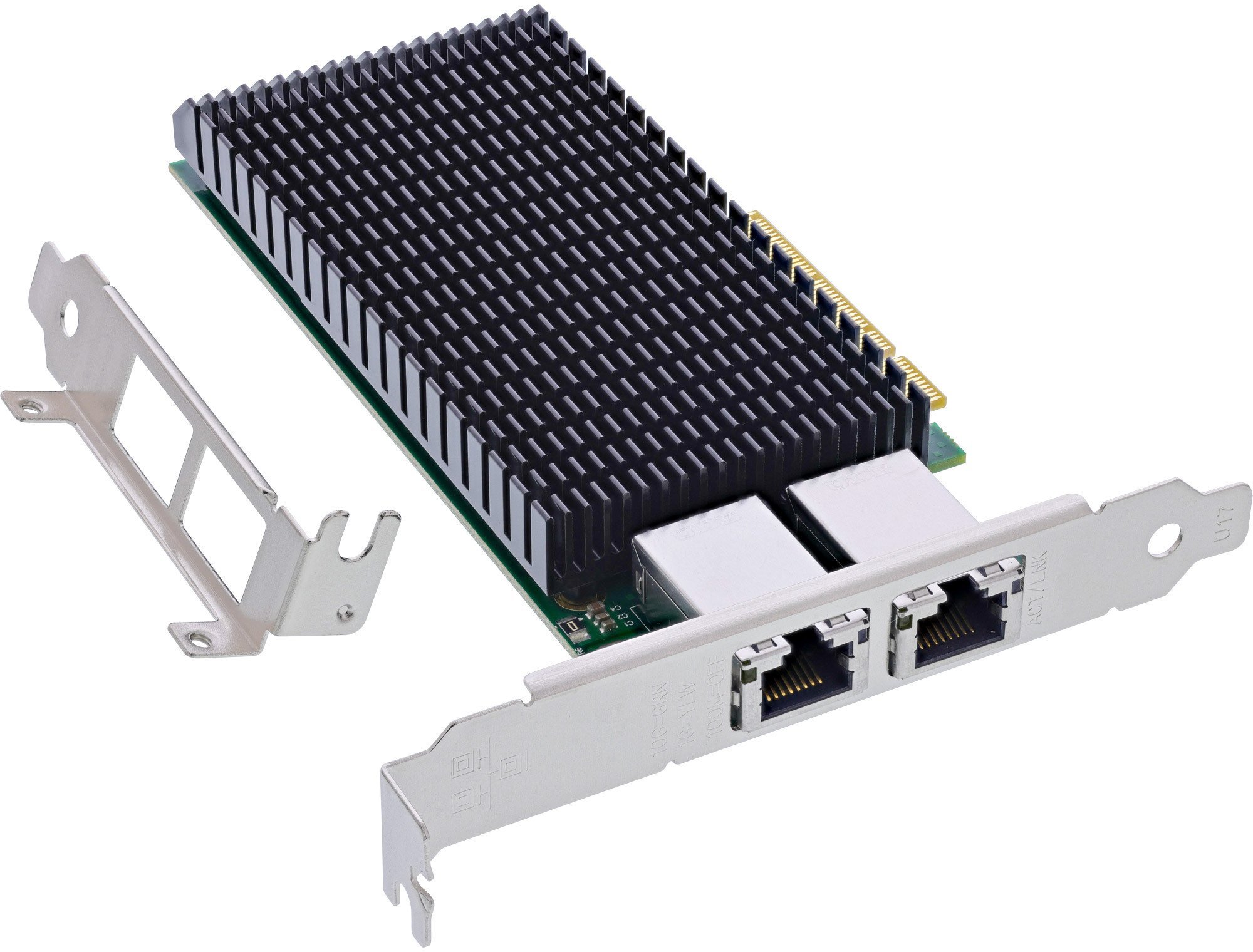 Karta sieciowa InLine ® Dual 10-Gigabit karta sieciowa 2x RJ45 10Gb/s PCIe x8