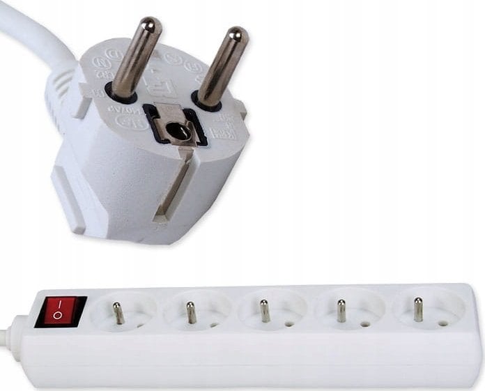 Rum-Lux Przedłużacz sieciowy 4gn. 5m. z wył. Rum-Lux