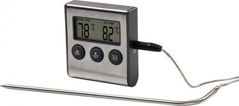Xavax TERMOMETR CYFROWY DO MIĘSA Z ZEGAREM I SONDĄ PUNKTOWĄ