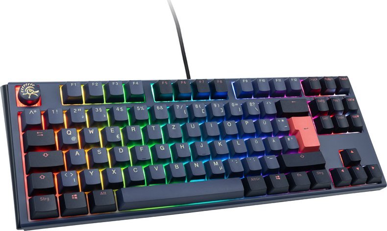Klawiatura Ducky One 3 Cosmic Blue TKL Gaming Tastatur, RGB LED - MX-Ergo-Clear