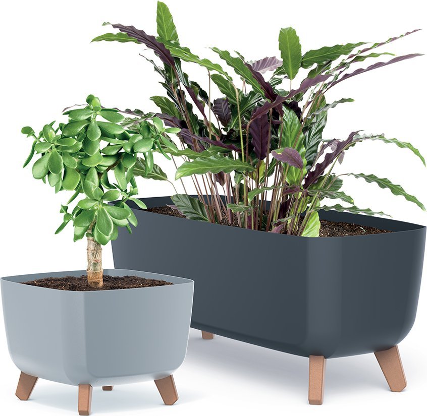 Prosperplast 2x Doniczka na nóżkach GRACIA CASE DGCL400 Skrzynka