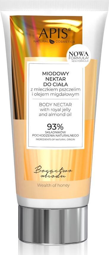 Apis APIS NAWILŻAJACO-WYGŁADZAJĄCY NEKTAR DO CIAŁA Z MIODEM, MLECZKIEM PSZCZELIM I OLEJKIEM ARGANOWYM 200 ML