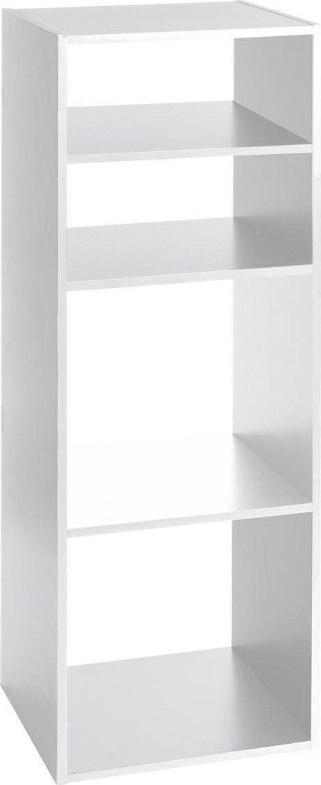 5five Regał z 4 półkami Kali asymetryczny biał