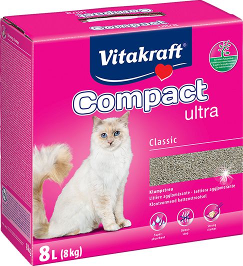 Żwirek dla kota Vitakraft Compact Ultra Naturalny 8 l