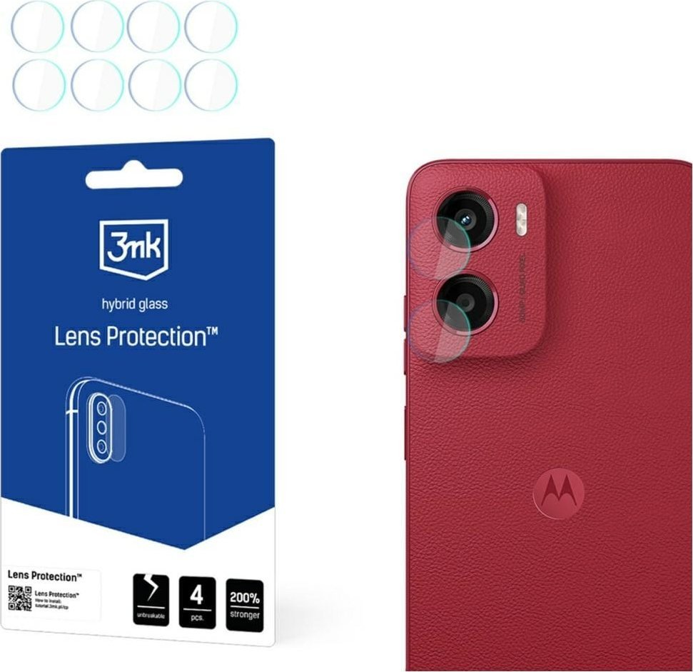 Ochrona na obiektyw aparatu 3MK Lens Protect do Motorola Moto G05 4szt