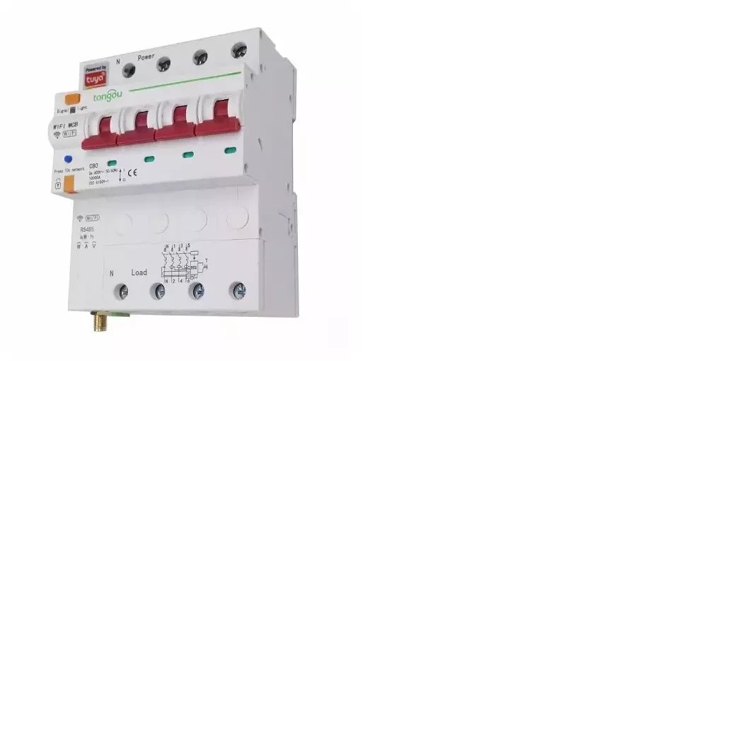 TUYA Išmanusis 4 kontaktų automatinis saugiklis - kirtiklis, Wi-Fi, RS485, 63A