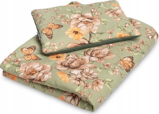 Sensillo KOMPLET VELVET DO ŁÓŻECZKA SKWER ZIELONY