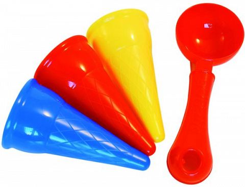 Bączek Zestaw lody adriatic kolorowe do piasku plaża