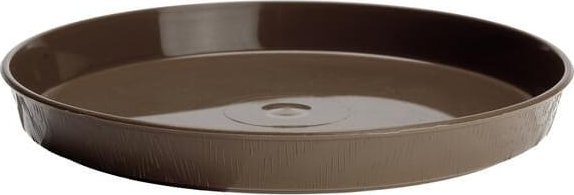Galicja Podstawka pod doniczkę drewnopodobna 17 cm brązowa okrągła