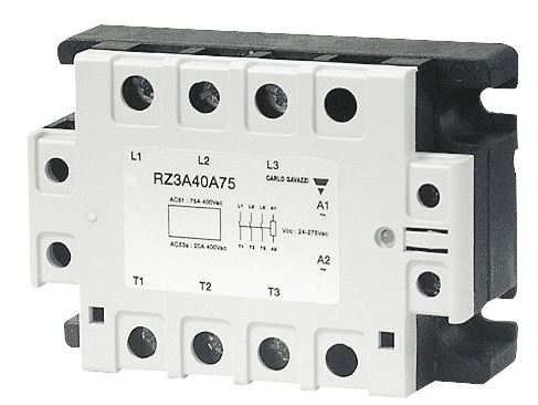 Relpol Przekaźnik półprzewodnikowy trójfazowy 40A AC 4-32V DC RZ3A40D40
