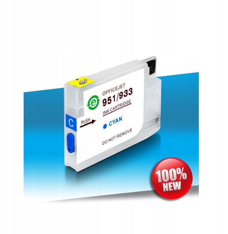 Tusz HP 951 CYAN pusty z czipem samoresetującym