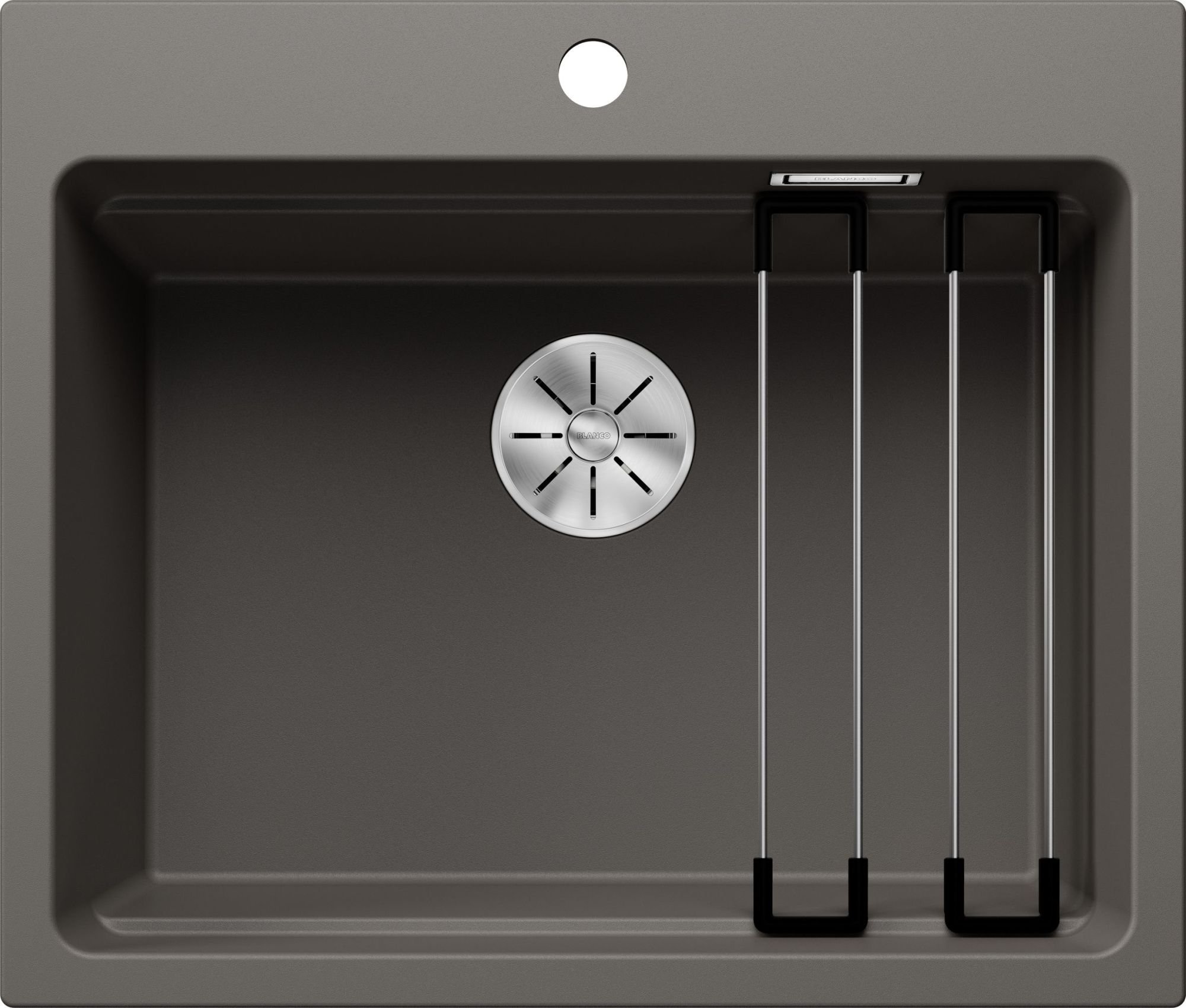 Zlewozmywak Blanco Zlewozmywak ETAGON 6 Silgranit wulkaniczny szary, InFino, szyny