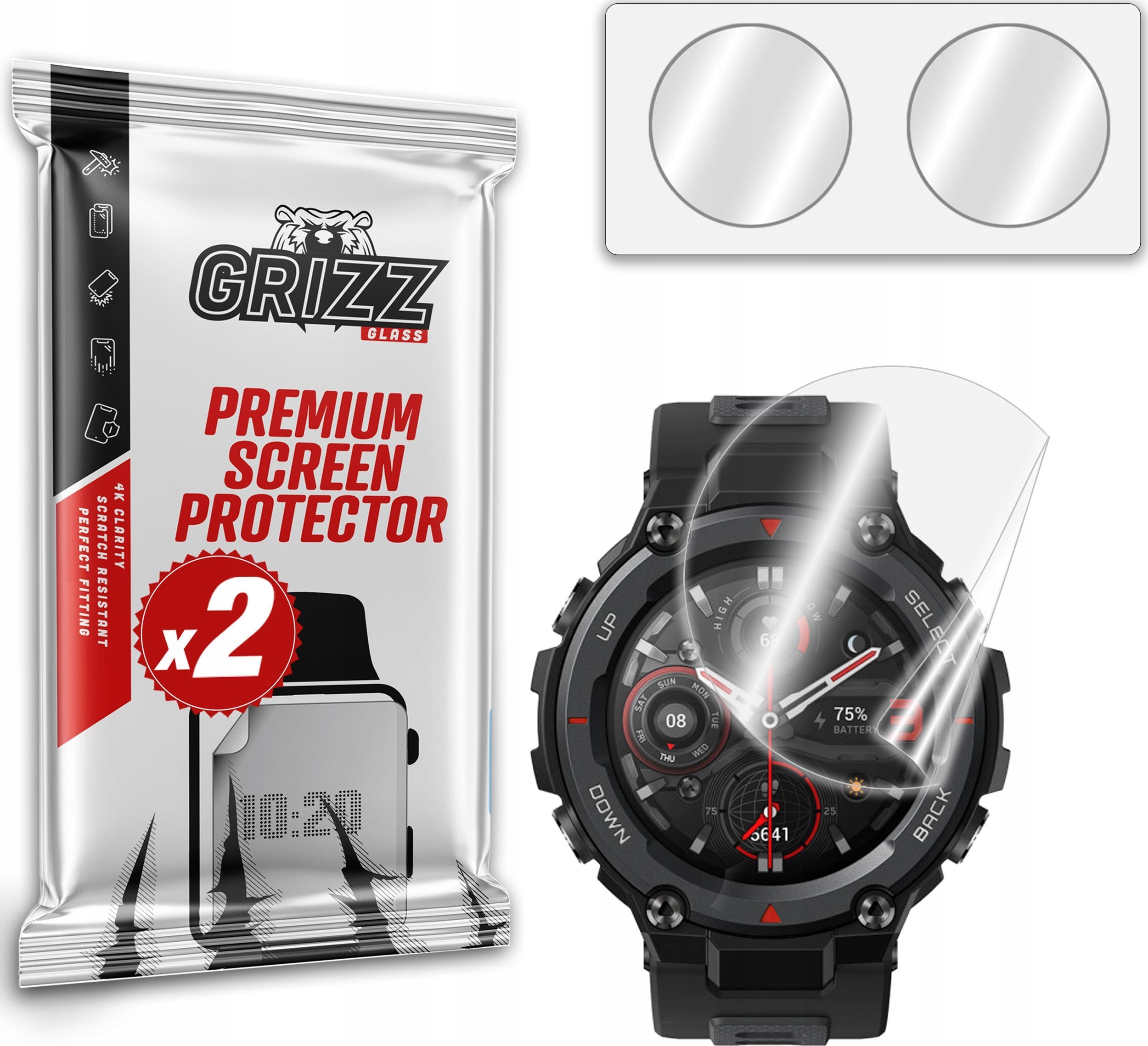 GrizzGlass Folia ceramiczna GrizzGlass CeramicFilm do Amazfit T-Rex Pro