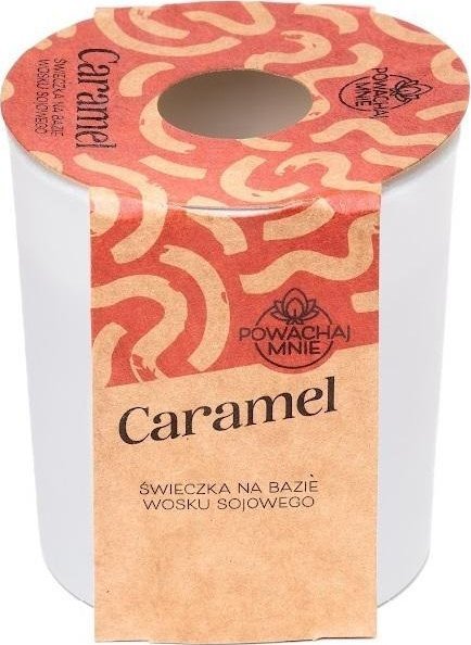 Świeczka sojowa Powąchaj mnie Caramel biała