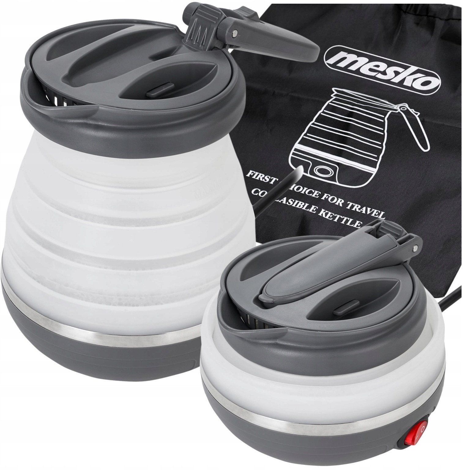 Mesko MS 1375 Celojuma tejkanna no silikona 0.6L 750W