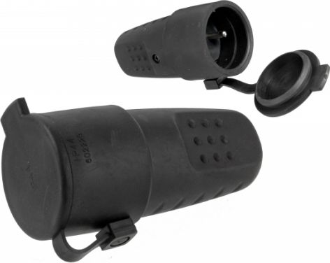 Pawbol Gniazdo przenośne gumowe z/u 16A 250V IP44 LUX (D.3157L)