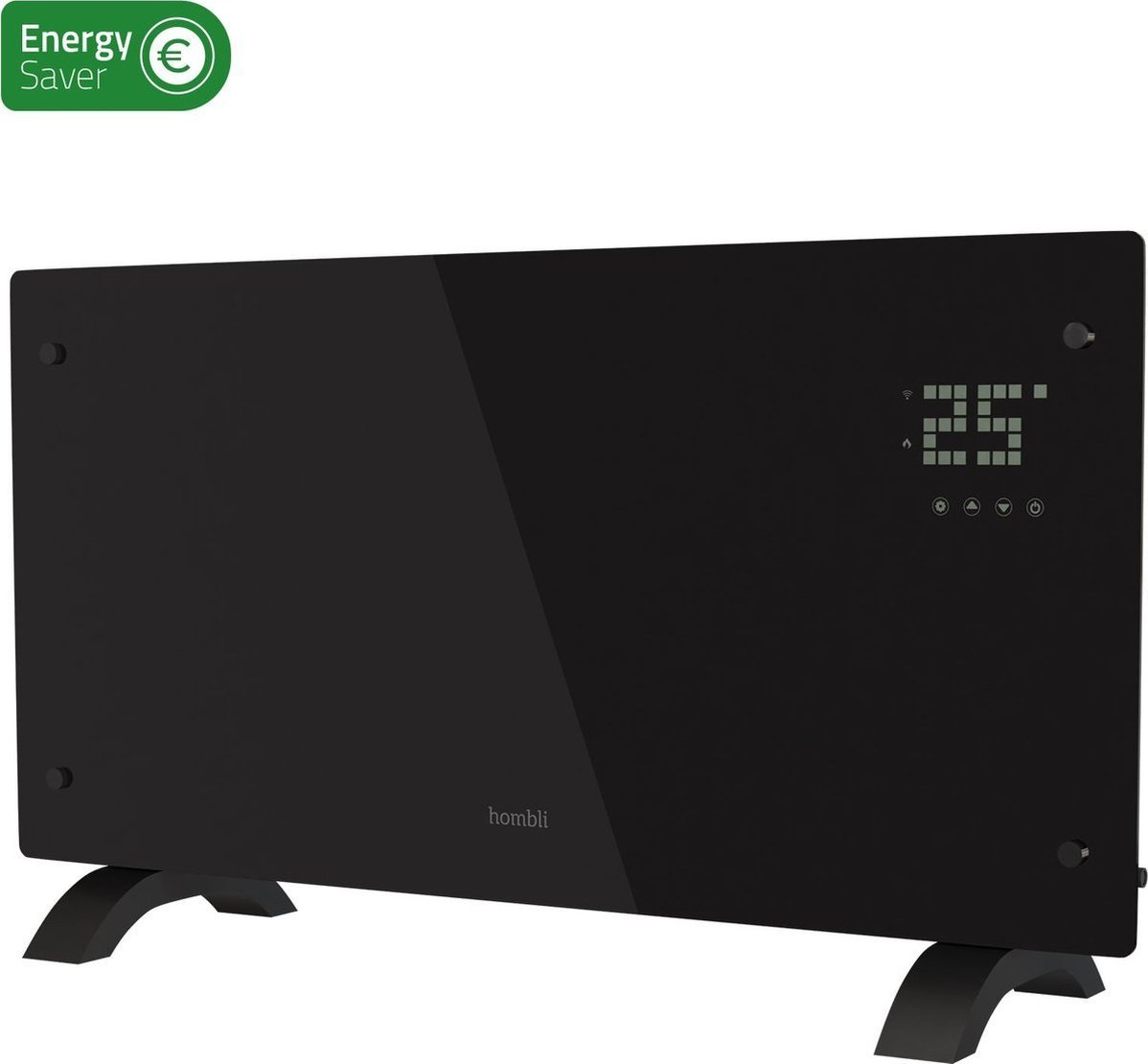 Hombli Glass Convection Heater 2000W schwarz