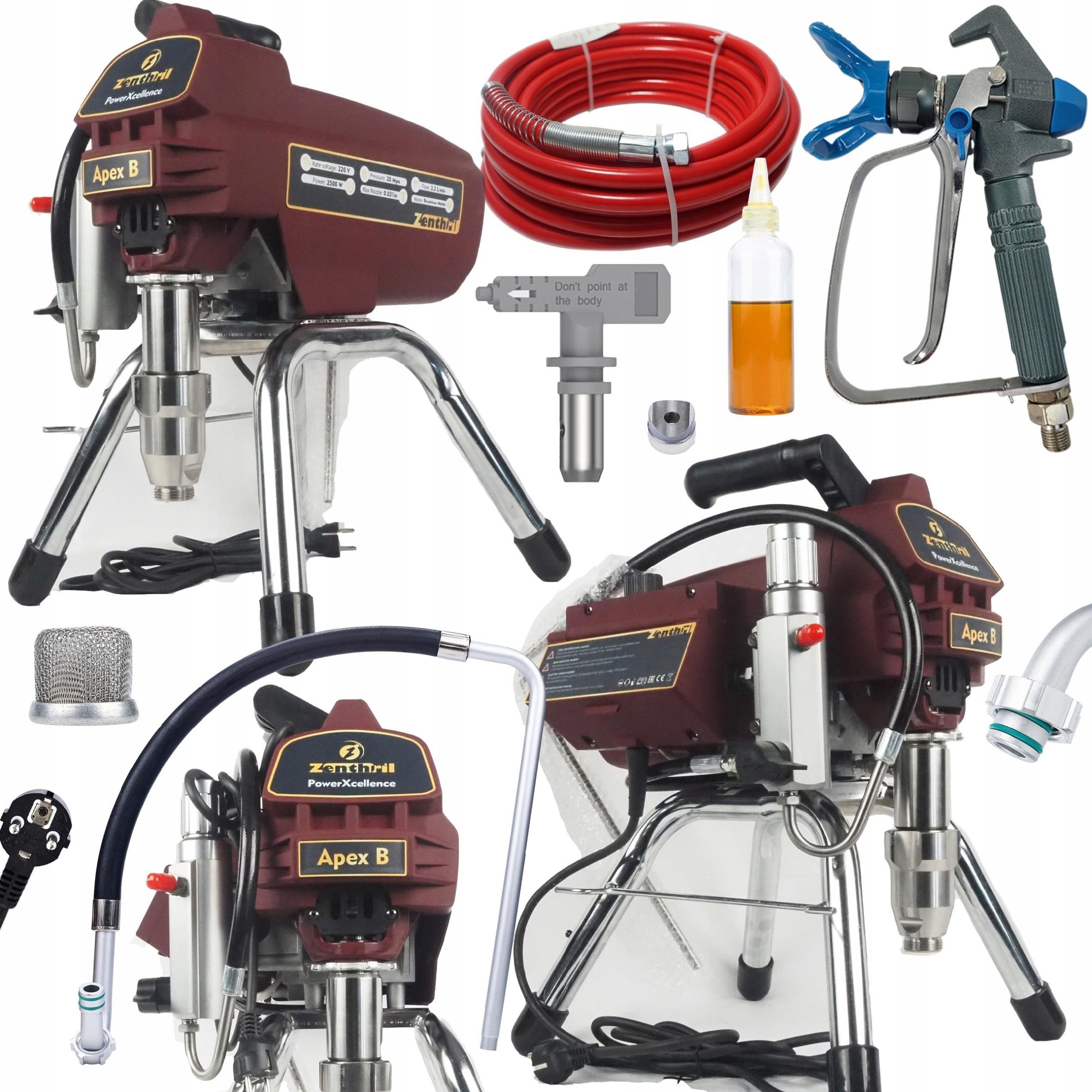 Rosfix Agregat malarski Zenthril Apex B, 2500W 20Mpa 0,031", 3,2L/min, seria PowerXcellence