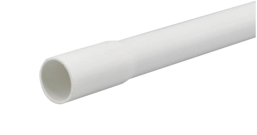 Akssj Rura elektroinstalacyjna sztywna RLM 22mm 1szt.=2m PVC z kielichem biała AKS Zielonka 111685