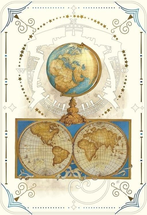 Karnet 12x18cm + koperta Globus