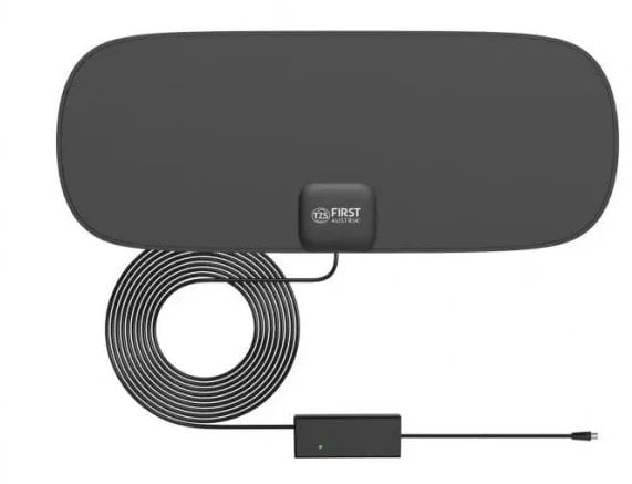 TZS First Austria TV InDoor Antenna, FM/VHF-UHF, USB Power Adapteris FA-3101