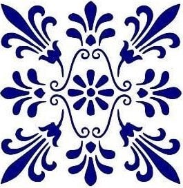 Szablon zmywalny ornament A4 20x30cm