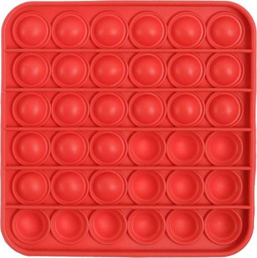 Magic POP GRA ZABAWKA SENSORYCZNA POP IT PUSH BUBBLE KWADRAT CZERWONY standard