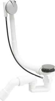 Syfon Roca Zestaw odpływowo-przelewowy Aqua z korkiem automatycznym chrom (A506404600)