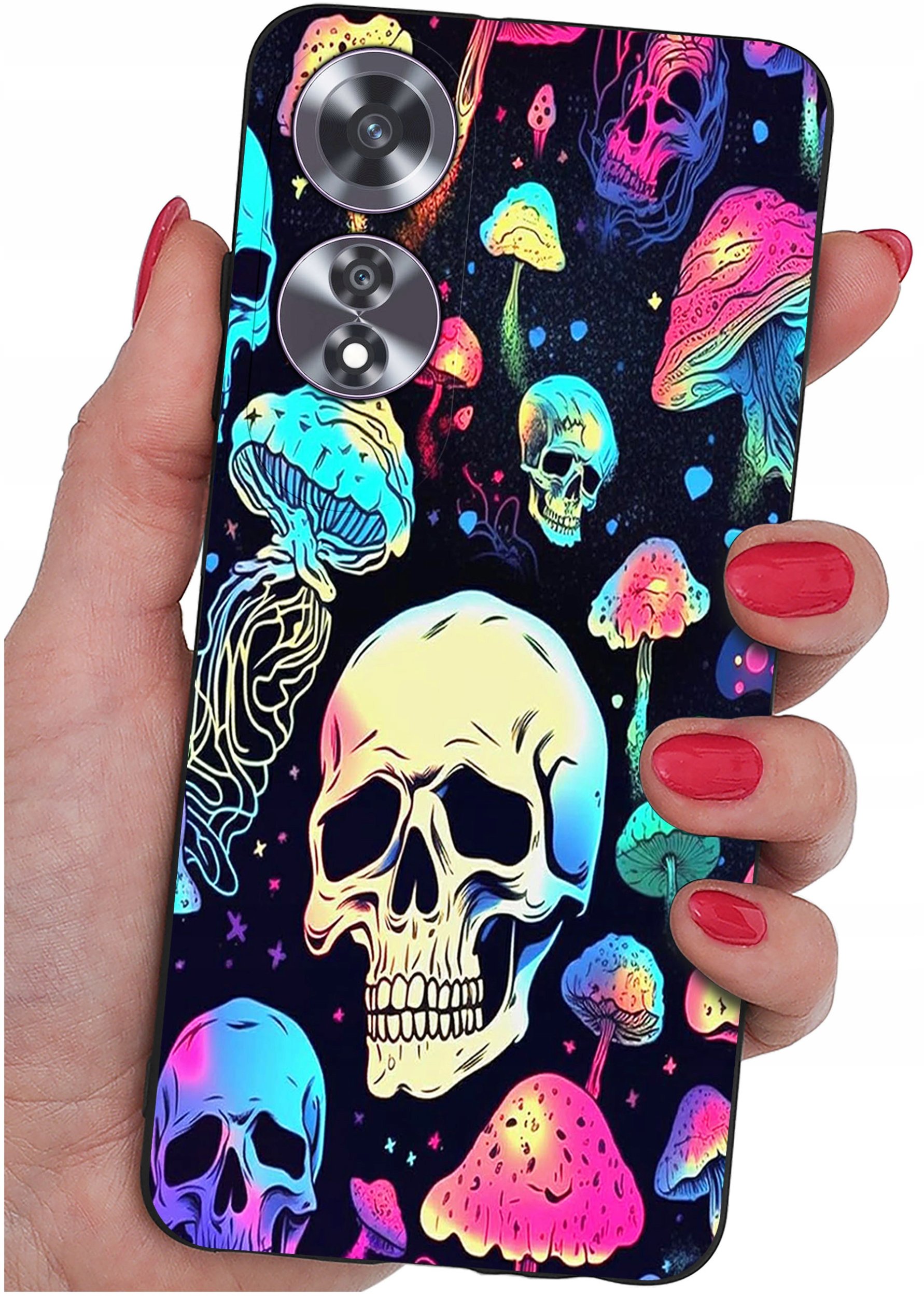 Etui do Oppo A60 4G WZORY |SILIKONOWE MATT CASE + SZKŁO 9H