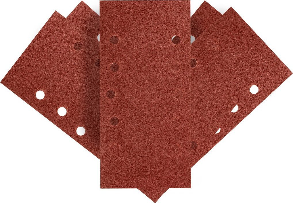 Graphite Papier ścierny na rzep 115 x 230 mm, K100, 5 szt., z otworami