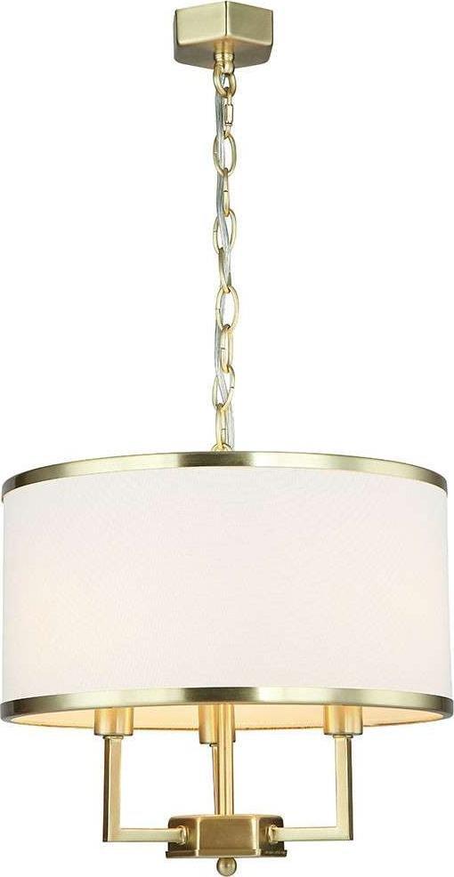 Lampa wisząca Orlicki Design LAMPA wisząca Casa Old Gold S Orlicki Design abażurowa OPRAWA klasyczna okrągły ZWIS na łańcuchu kremowy złoty
