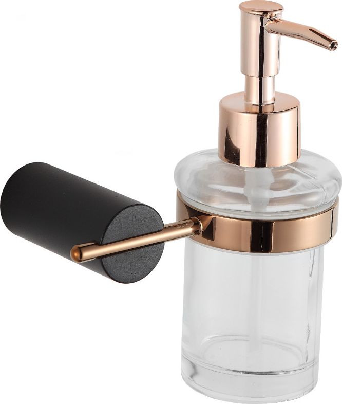 Dozownik do mydła Mexen Mexen Aron dozownik do mydła, czarny/różowe złoto - 70881388-67