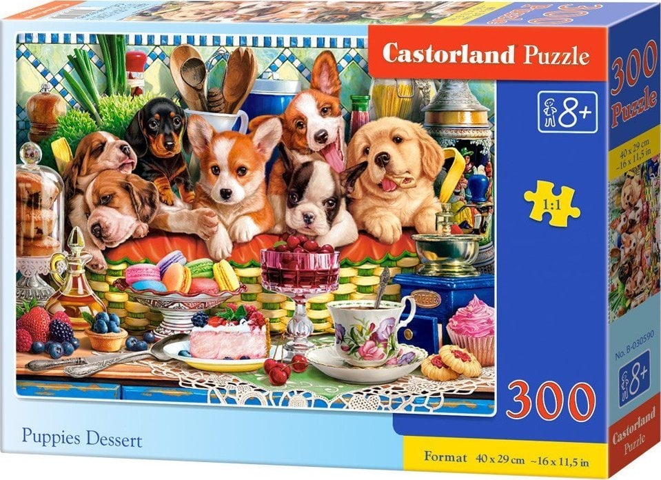 Puzzle 300 elementów Szczeniaczki deser Castor