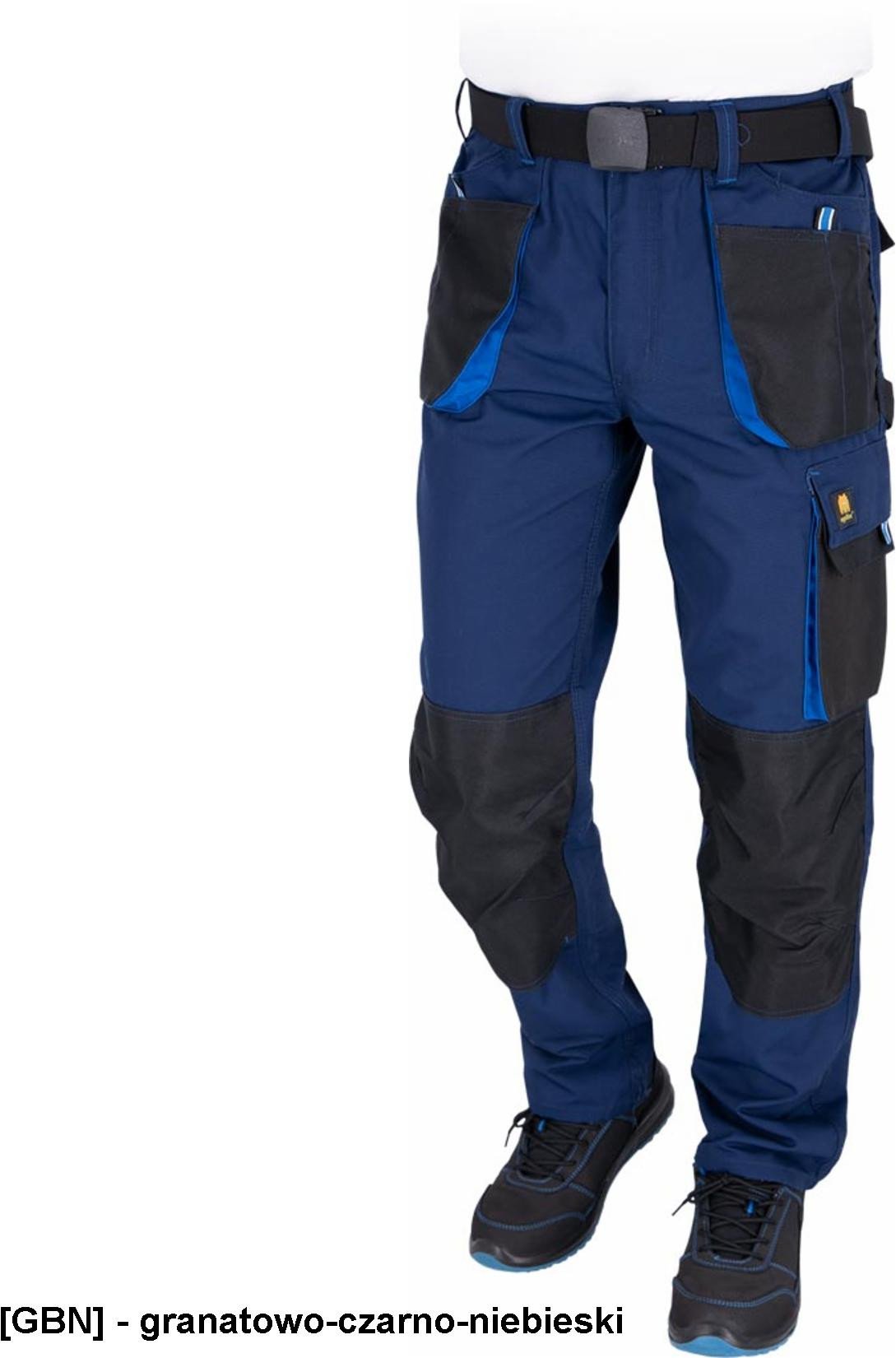 OX-OGR-T - Spodnie ochronne do pasa OGR, męskie - granatowo-czarno-niebieski 46